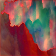 Load image into Gallery viewer, A glowing abstract landscape from the Sky Trance series, blending traditional painting with digital depth and dreamlike hues.