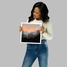 Load image into Gallery viewer, Amber Haze Art Print. Digital Art by Irish Artist Orfhlaith Egan, The Sky Trance Collection, Galway and Berlin