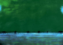 Load image into Gallery viewer, Digital seascape artwork titled “Arrival” by Orfhlaith Egan, featuring green and blue tones inspired by myth and ocean depth.