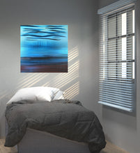 Load image into Gallery viewer, A Soft Day | Original Abstract Blue Landscape Painting by Orfhlaith Egan | Home Bedroom Interior | A Soft Day