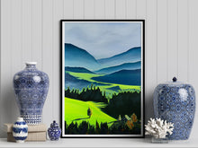 Load image into Gallery viewer, Green Valley Neon Collection Giclee Print by Orfhlaith Egan