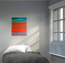 Load image into Gallery viewer, Painting Collage | In Bloom Landscape by Orfhlaith Egan | A Soft Day | Home Interior Bedroom
