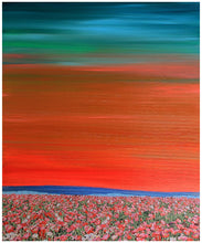 Load image into Gallery viewer, Collage art depicting a surreal,flower-inspired landscape.