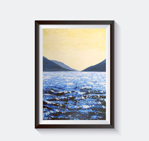 Lough Corrib South Lake | Giclée Print 70x50cm by Orfhlaith Egan | A Soft Day