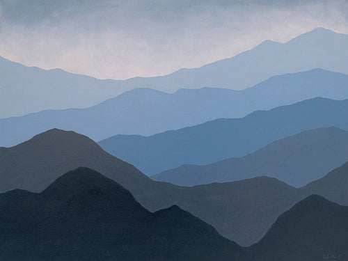November Light 50x80cm Acrylic Landscape Painting on Canvas by Orfhlaith Egan | A Soft Day
