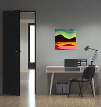 Load image into Gallery viewer, Pink Island 43,5x42cm Original Painting Orfhlaith Egan Home Office View