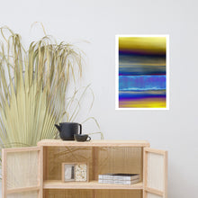 Load image into Gallery viewer, Strata Vinyl captures both natural serenity and futuristic vibrancy making it a perfect statement piece for art collectors intrigued by the fusion of traditional and contemporary techniques.