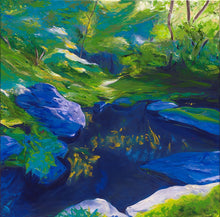 Load image into Gallery viewer, Forest 80x80cm Original Painting on Canvas by Orfhlaith Egan at A Soft Day