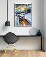 Load image into Gallery viewer, Winter Sun | Painting Art Print Poster by Orfhlaith Egan | Interior Foyer | A Soft Day

