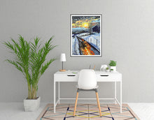 Load image into Gallery viewer, Winter Sun | Painting Art Print Poster by Orfhlaith Egan | Home Office Interior | A Soft Day
