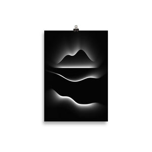 Samhain Lights Psychedelic Dark Art Print | Night Nostalgia | The Mini 21x30cm