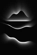 Load image into Gallery viewer, Otherworldly digital landscape painting woven from the threads of light & shadow by Irish artist Orfhlaith Egan