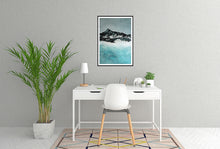 Load image into Gallery viewer, Lake in Winter | Art Print on Paper Alpine Landscape Painting by Orfhlaith Egan | A Soft Day Christmas Collection 2020 | Framed Home Interior
