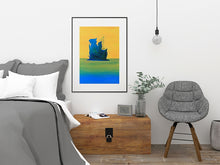 Load image into Gallery viewer, Lucent Monuments Source Original Painting by Orfhlaith Egan | Framed Black Home Bedroom Interior
