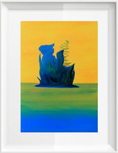 Load image into Gallery viewer, Lucent Monuments Source Original Painting by Orfhlaith Egan | Framed White behind glass
