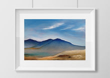 Load image into Gallery viewer, Blue Hills Original Acrylic Landscape Painting by Orfhlaith Egan | A Soft Day
