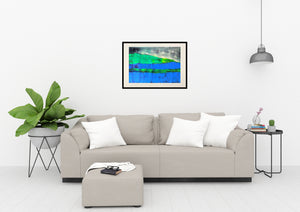 Contemporary Irish landscape art - a painterly interpretation of Dooras Peninsula's serene beauty.