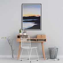 Load image into Gallery viewer, Sunset on the Lake | Art Print Poster in Home Office by Orfhlaith Egan | A Soft Day 
