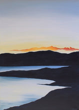 Load image into Gallery viewer, Sunset on the Lake | Art Print Poster by Orfhlaith Egan | A Soft Day 

