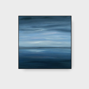Fading Light 80x80cm Seascape Painting on Canvas, Original by Orfhlaith Egan | A Soft Day