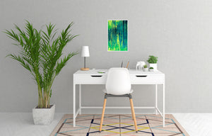 Painting | Forest by Night Inchagoill Island by Orfhlaith Egan | Home Office Interior | A Soft Day