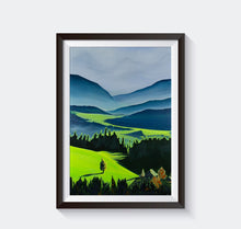Load image into Gallery viewer, Green Valley Neon Collection Giclee Print by Orfhlaith Egan
