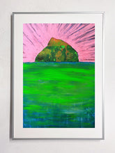 Load image into Gallery viewer, Irish folklore-inspired artwork depicting Hen Island, linked to Grace O&#39;Malley and the legendary Joyce clan.
