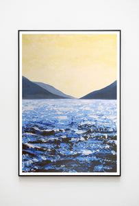 Lough Corrib South Lake | Giclée Print 70x50cm by Orfhlaith Egan | A Soft Day