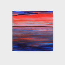 Load image into Gallery viewer, Contemporary Irish landscape with bold colour contrasts and textured brushwork inspired by the view across Lough Corrib.
