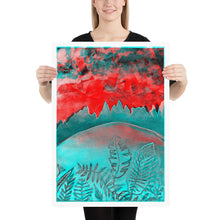 Load image into Gallery viewer, This artwork resonates with a spectral energy, as if the land itself is pulsing with a quiet, unseen force - a reminder of nature&#39;s ability to transform, persist, and reclaim. This piece is deeply connected to memory and place, particularly the landscapes of Cornamona.
