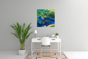 Morrigan's Forest Original Painting Home Office View