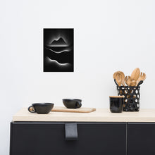 Load image into Gallery viewer, Light and movement are captured in this dramatic monochrome night scape inspired by the magic and atmosphere of Cornamona by Irish artist Orfhlaith Egan
