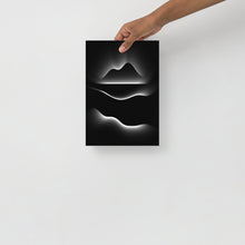 Load image into Gallery viewer, Generative digital artwork inspired by atmospheric nights on Lough Corrib by Orfhlaith Egan
