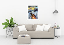 Load image into Gallery viewer, Orfhlaith Egan’s Winter Sun, showing warm golden light over frozen terrain.
