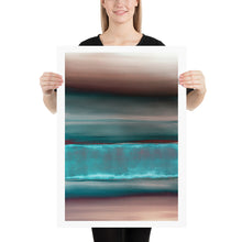 Load image into Gallery viewer, Strata Iris Abstract Painting Art Poster Print by Orfhlaith Egan | 70x50cm
