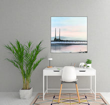 Load image into Gallery viewer, Poolbeg Towers &amp; Bull Wall Wooden Bridge Original Painting
