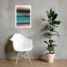 Load image into Gallery viewer, Strata Iris Abstract Painting Art Poster Print by Orfhlaith Egan | 70x50cm | Winter Garden
