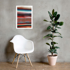 Strata Maya Abstract Painting Art Poster Print by Orfhlaith Egan | Winter Garden