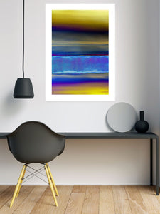 Strata Vinyl Abstract Painting Art Poster Print by Orfhlaith Egan | 70x50cm | Home Interior