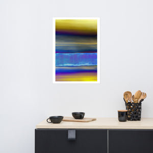 Strata Vinyl Abstract Painting Art Poster Print by Orfhlaith Egan | 70x50cm | Kitchen