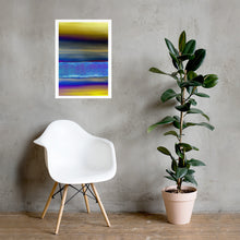 Load image into Gallery viewer, Strata Vinyl Abstract Painting Art Poster Print by Orfhlaith Egan | 70x50cm | Winter Garden

